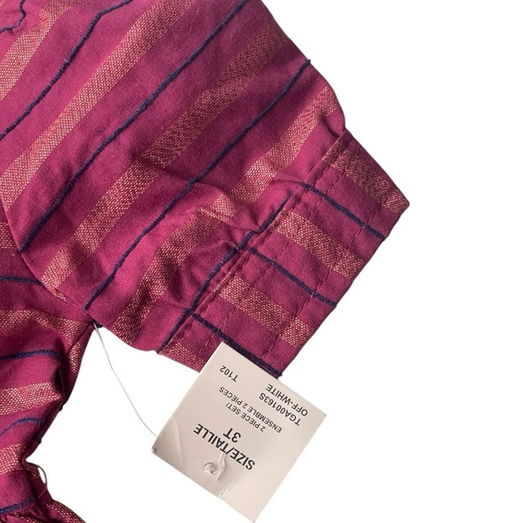 061 Nanette Lepore Burgundy/Rose Gold Dress - Picture 7 of 9